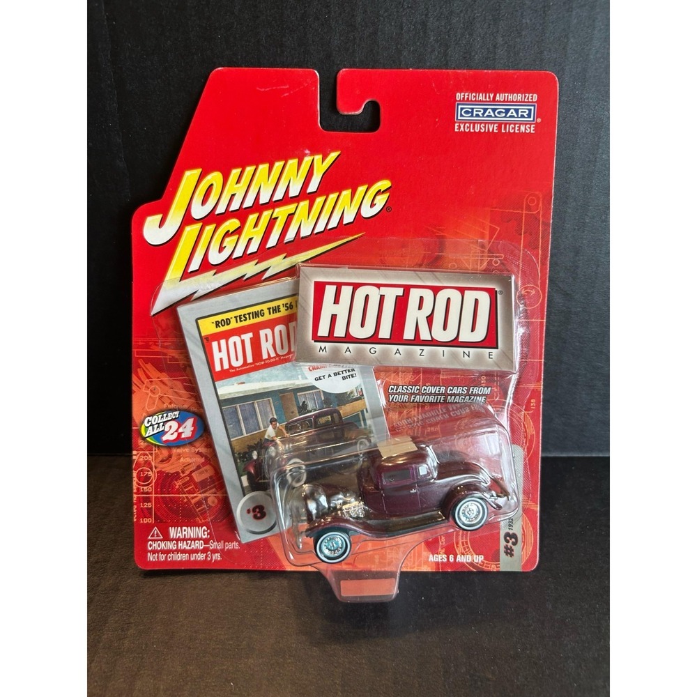 Johnny Lightning Hot Rod Purple 1932 Ford 5-Window‎ Coupe 1:64